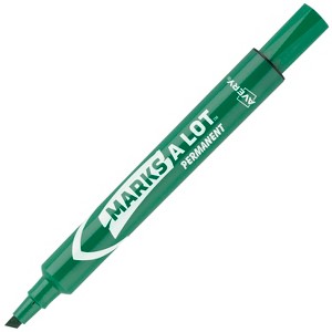 Avery Marks A Lot Permanent Markers, Large Desk-Style Size, Chisel Tip, 1 Green Marker (08885) - 1 of 4