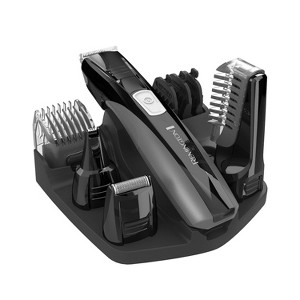 Remington All-in-One Grooming Kit, Lithium Powered, 8 Piece Set with Trimmer, Men's Shaver, Clippers, Beard and Stubble Combs, Black - 1 of 4