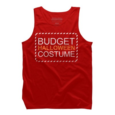 Men's Design By Humans Budget Halloween By rock3tman Tank Top