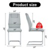 NicBex Faux Leather Dining Chairs Set of 8,Armless Upholstered Kitchen Chair with Plastic Anti-Slip Footpad for Dining Room,Kitchen - 3 of 4