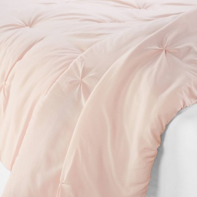 Blush Twin Microfiber Bed in a Bag Set