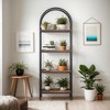 Hommoo Arched Bookcase Display Rack with Storage Shelves - 2 of 4