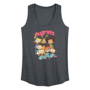 Women's - Rugrats - Tommy and Friends Block Letter Logo Graphic Racerback Tank - 1 of 4