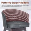 360 Degree Swivel Bar Stools, Counter Height Barstools, Modern Upholstered Bar Stools 2 pack - 4 of 4
