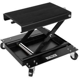 Pyle Motorcycle Jack with Dolly - Heavy Duty Scissor Lift, 2200 lbs Capacity - PLMOTJC11 - 1 of 4
