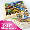 QUOKKA 24-48 pcs Wooden Puzzle Set - 4x Jigsaw Puzzle for Kids 4 5 6 Year Old - 3 of 4
