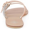Gallery Seven - Women's Tri-Strap Buckle Slide  Sandal - 4 of 4