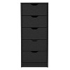 NicBex 42.40"H Simple Cut Out Handles Storage Dresser for Bedroom with 5 Drawers - 3 of 4