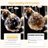 Siljoy High Ceiling Crystal Staircase Chandelier, Modern Flush Mount Pendant Light Fixture for Entrance Foyer High Ceiling - 4 of 4