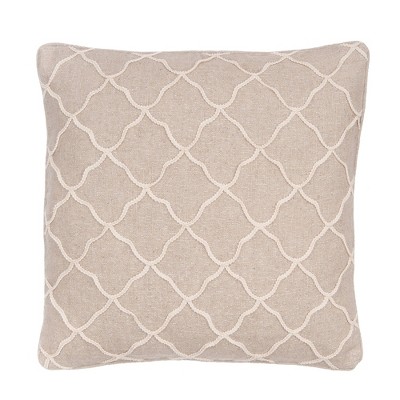Palladium Grey Rope Sparkle Burlap Decorative Pillow - Levtex Home