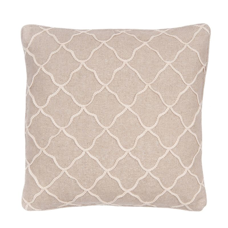 Palladium Grey Rope Sparkle Burlap Decorative Pillow - Levtex Home, 1 of 4