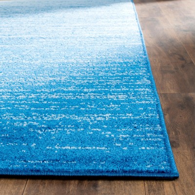 Adirondack 6' x 9' Black and Grey Hand-knotted Synthetic Rug