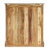 Laymon Modern Industrial Handcrafted Acacia Wood Live Edge Cabinet with Sliding Door Natural/Black - Christopher Knight Home: Storage for Living Room - 3 of 4