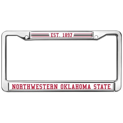 Northwestern Oklahoma State University Full Size Standard License Plate Metal Frame