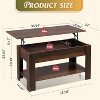 GALAXHERO 39" Lift-Top Coffee Table – Storage Coffee Table with Hidden Compartment & Open Shelf, for Living Room, Office & Reception Room - 4 of 4