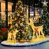 Yaheetech 2 Piece Lighted Christmas reindeer Outdoor Christmas Decoration - 2 of 4