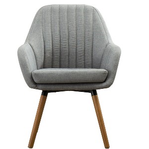 Ridstar Contemporary Accent Chair, Armchairs For Living Room & Bedroom-Gray - 1 of 4