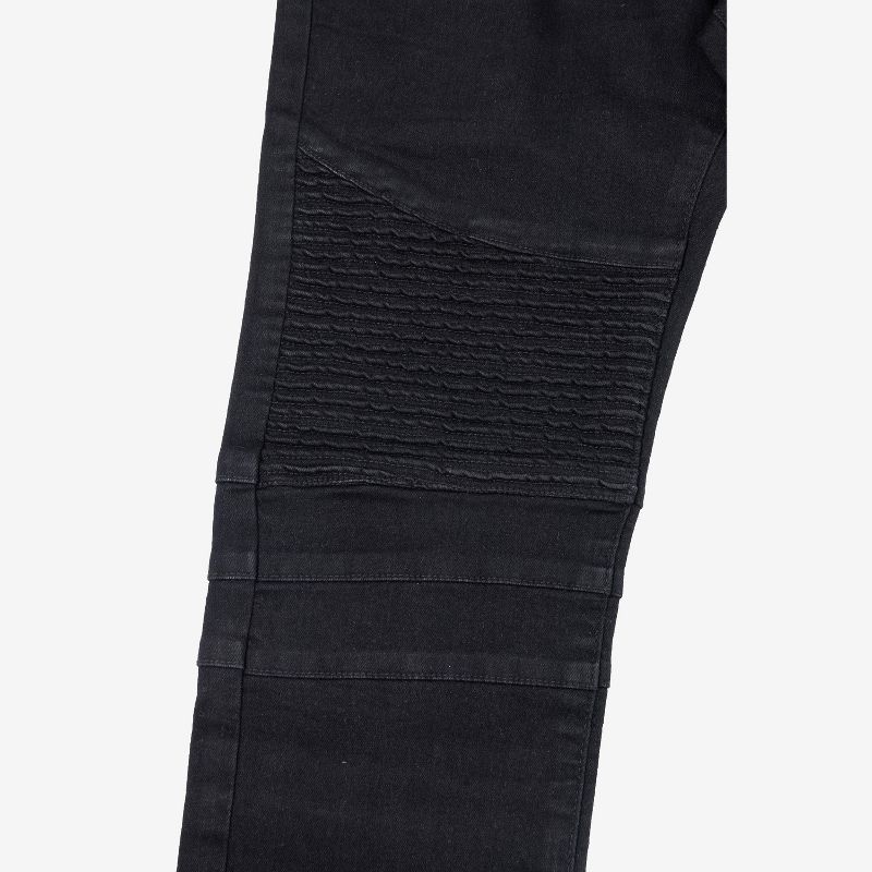 X RAY Little boy's Moto Fashion Jeans in BLACK Size 4, 3 of 5