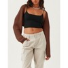 Coolmee Women's Ribbed Knit Crop Bolero  Open Front Drop Shoulder Long Sleeve Solid Loose Fit Knitted Crop Cardigan Shrug - 2 of 4