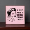 Slickblue Rustic Bar Decor Sign 7x7 – Solid Wood Plaque with Funny Quote, Shelf or Wall Display, 10 Color Options - 2 of 3