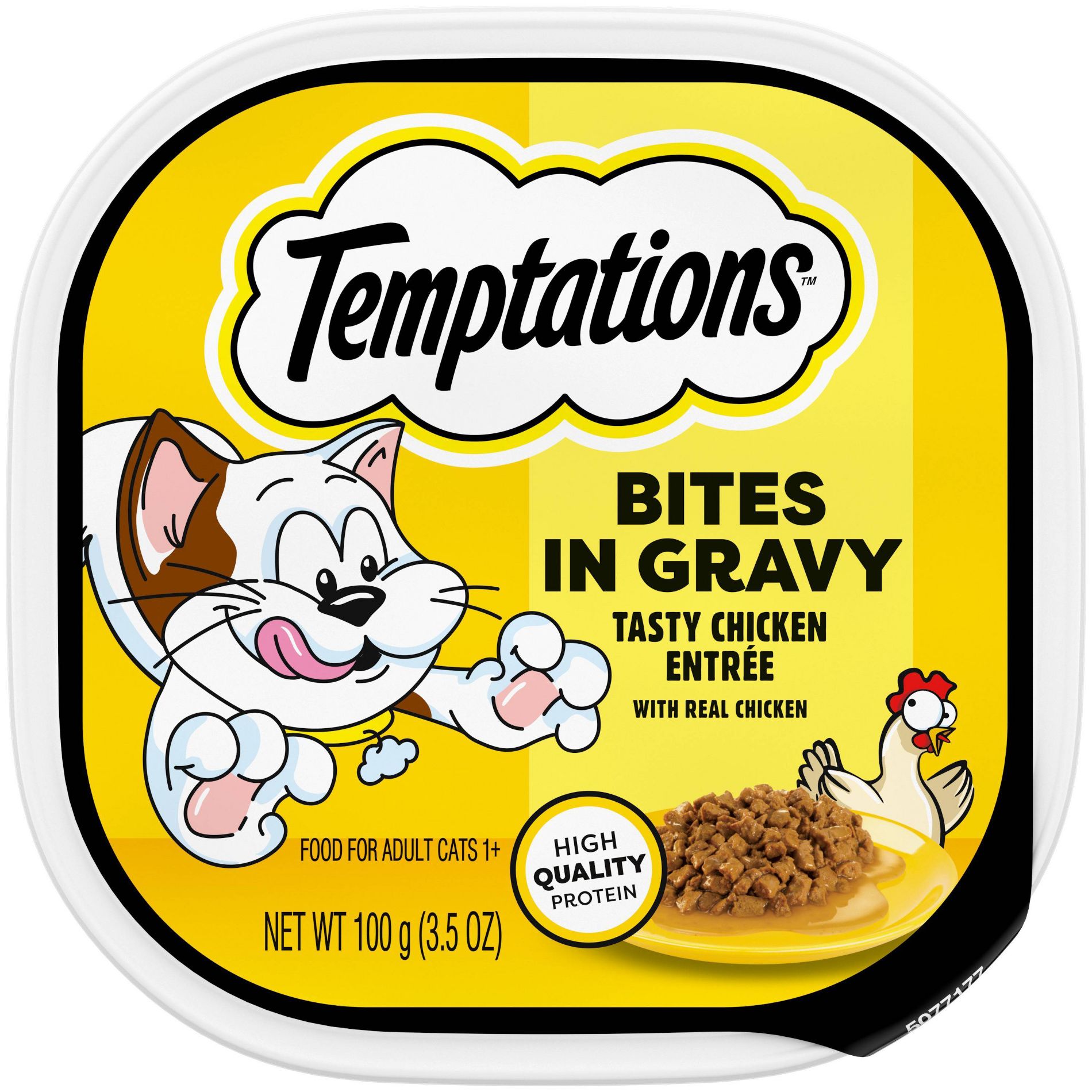 Temptations Bites in Gravy Chicken Flavor Wet Cat Food - 3.5oz