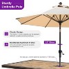 PURPLE LEAF Patio Umbrella Outdoor Table Umbrella Aluminum Frame Market Umbrella Sun Umbrella with 8 Sturdy Ribs - 3 of 4