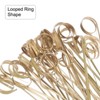 Unique Bargains Disposable Looped Ring Bamboo Fruit Decorative Cocktail Picks 100 Pcs - 4 of 4