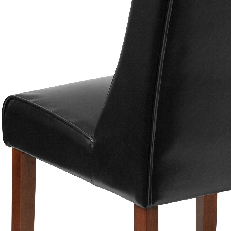 Emma and Oliver Tufted Parsons Chair with Side Panel Detail, 4 of 8