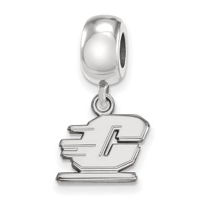 Black Bow Jewelry Sterling Silver Central Michigan Chippewas NCAA Bead Charm - 1 of 4