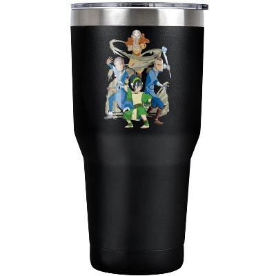 Avatar The Last Airbender Team Avatar Elements Steel Tumbler 30oz Coffee Travel Mug