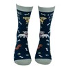 Crazy Dog Women's I Like Dogs and Maybe 3 People Socks Funny Sarcastic Graphic Novelty Footwear for Ladies - 3 of 4