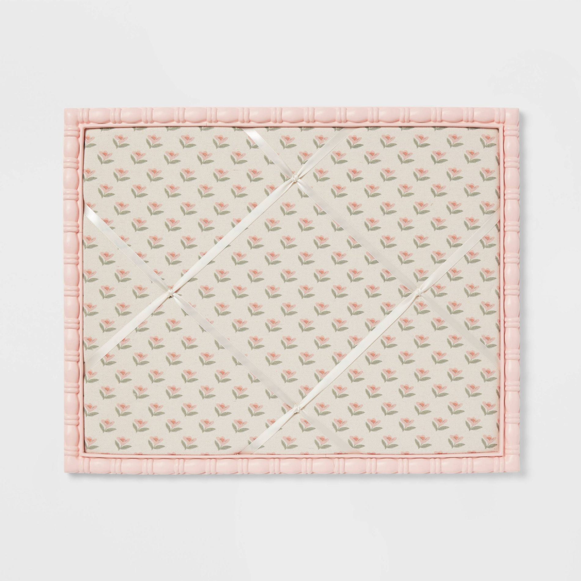 Pink Framed Fabric Kids' Photo Memo Board - Pillowfort™