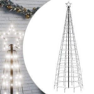 vidaXL Led Christmas Tree Cold White Iron, Copper Extra Tall - 1 of 4