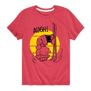 Boys' - Peanuts - Charlie Brown Flip Short Sleeve Graphic T-Shirt - 1 of 4