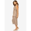 Jessica London Women's Plus Size 2-Piece Linen Capri Set - 4 of 4