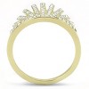 Slickblue Women's Stainless Steel Ring with Clear Simulated Crystal, IP Gold Finish, Size 5-10 - 3 of 4