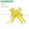 Unique Bargains Plastic Durable Glossy Appearance Waterproof Gift Wrap Satin Pull Bows 100 Count - 2 of 4