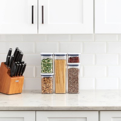 OXO POP 5pc Plastic Airtight Food Storage Container Set White: Kitchen Canisters, Dishwasher-Safe, Lifetime Warranty — фото 3
