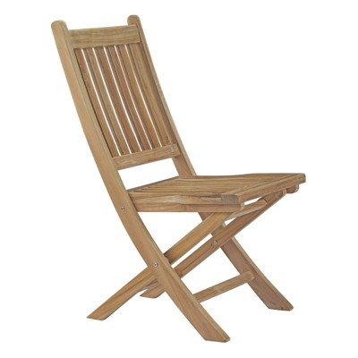 Modway Marina Outdoor Patio Teak Folding Chair
