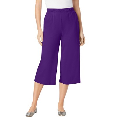 Woman Within Plus Size 7-Day Knit Culotte