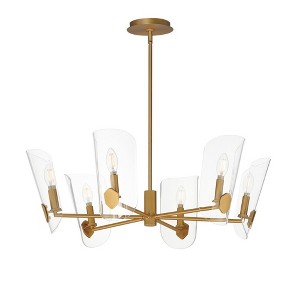 Maxim Lighting Armory 6 - Light Chandelier in  Natural Aged Brass - 1 of 4