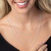 Ross-Simons Italian Sterling Silver 3-Strand Singapore-Chain Necklace Size 18 - 3 of 4