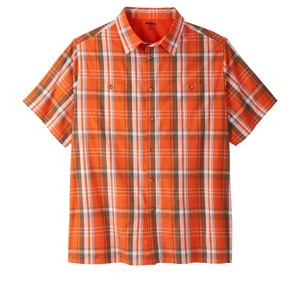 KingSize Short-Sleeve Plaid Sport Shirt - 1 of 4