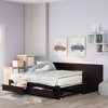 Twin Size Wooden Daybed with Trundle Bed and Two Storage Drawers - 2 of 4