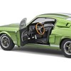 1967 Shelby GT500 Lime Green Metallic with White Stripes 1/18 Diecast Model Car by Solido - 3 of 4