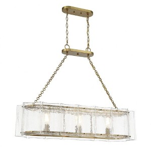 Savoy House Genry 3 - Light Chandelier in  Warm Brass - 1 of 4