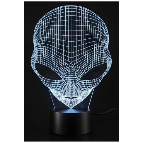 Insten Alien 3d Led Lamp 7 Usb Optical Illusion 3d Grow : Target