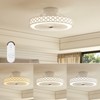 Tangkula Ceiling Fan w/ Lights & Remote 3000-6500K Modern Flush Mount LED Fan Light - 2 of 4