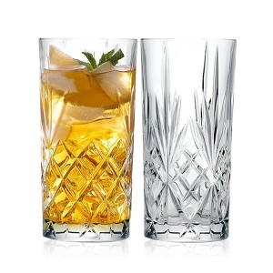 Barski Highball Drinking Glasses, Made with Fine European Craftmanship, Dishwasher Safe, 13 oz - 2 PK - 1 of 4