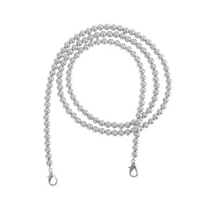 Unique Bargains Faux Pearl Handbag Strap Silver Tone 1 Pc - 1 of 4